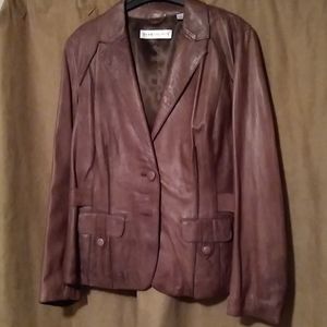 Dana Buchman leather jacket